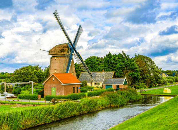 Cối xay gió làng Kinderdijk 