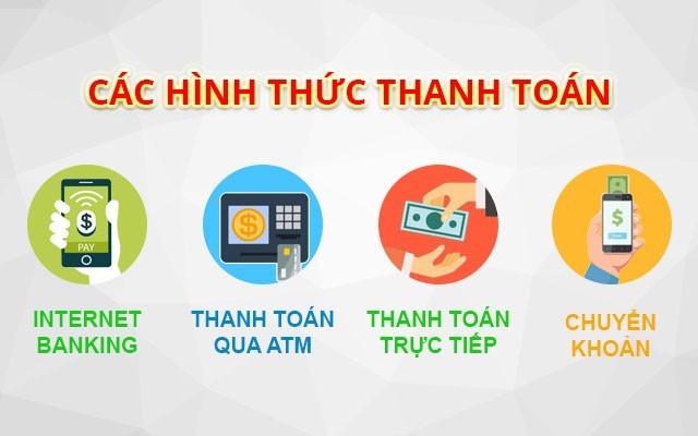 Các hình thức thanh toán vé máy báy 