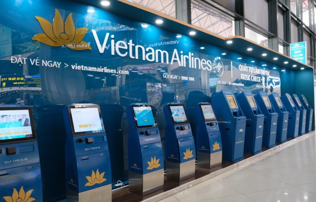 Khu vực check-in Online